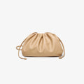 Cloud-patterned Ruffles Women’s Underarm Bag - Medium milk tea color