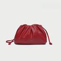 Cloud-patterned Ruffles Women’s Underarm Bag - Medium Red