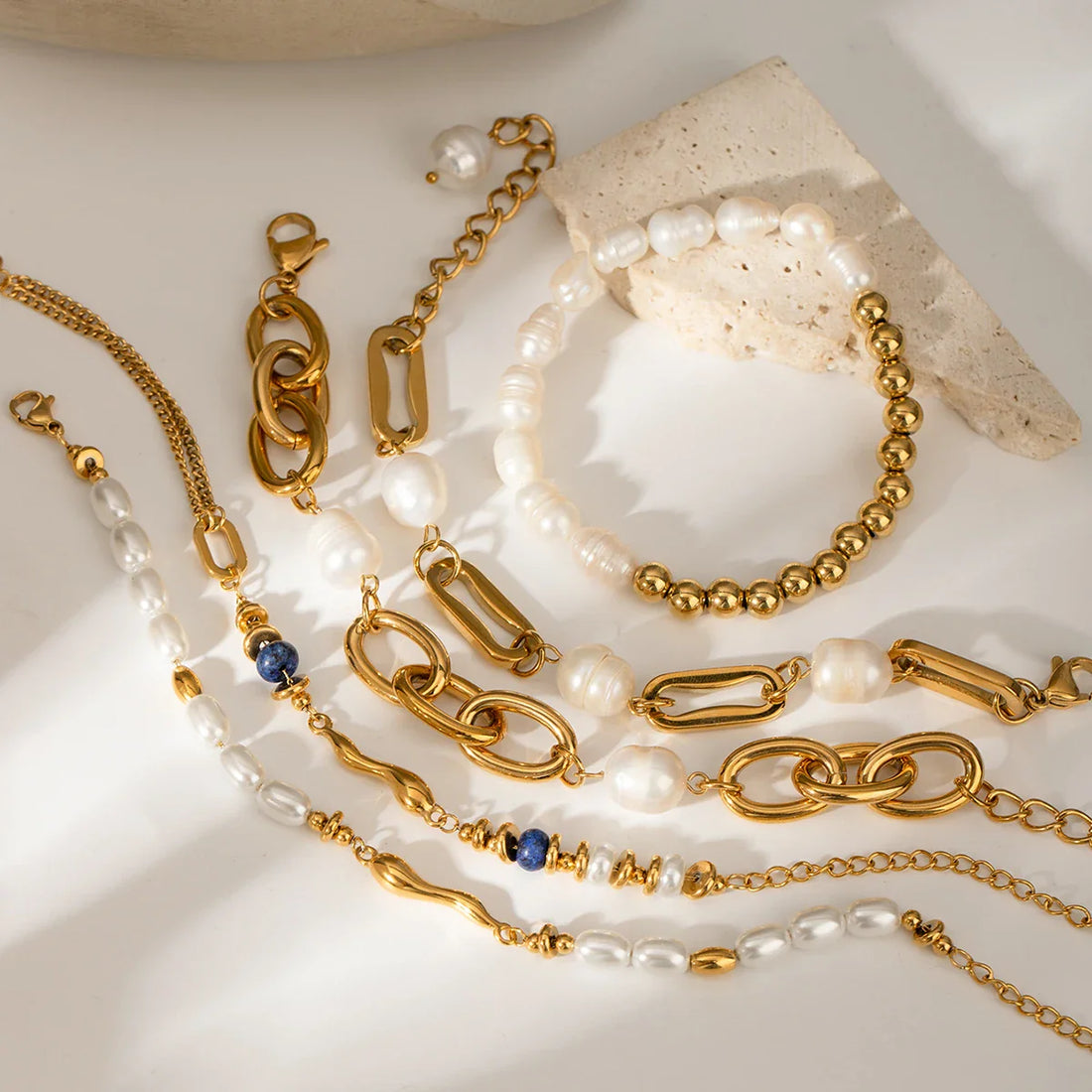 Coin Pearl Bracelet Baroque