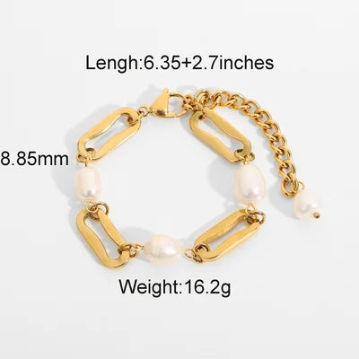 Coin Pearl Bracelet Baroque - JDB201069