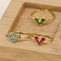 Color Zirconium Love Women’s Ring - electronic accessories