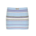 Colorful Striped Knitted 2 Piece Set Women - skirt / M