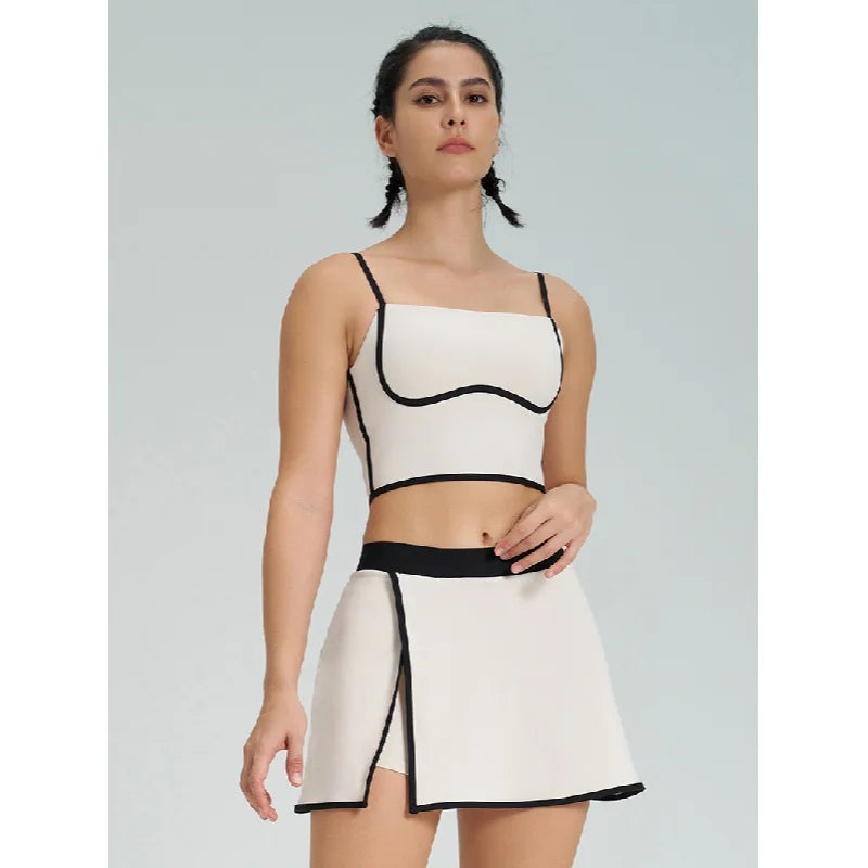 Contrast Color Fast-drying Sports Vest Women’s Fitness High Elastic Yoga Clothes