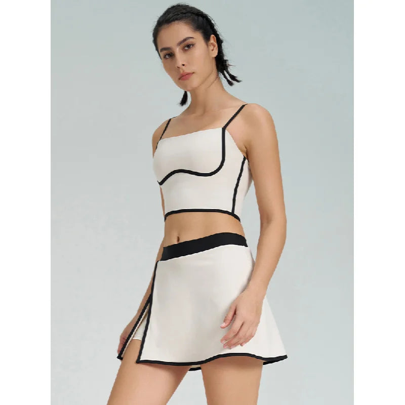 Contrast Color Fast-drying Sports Vest Women’s Fitness High Elastic Yoga Clothes