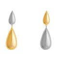 Contrast Color Glossy Water Drop Asymmetric Earrings - Norellé