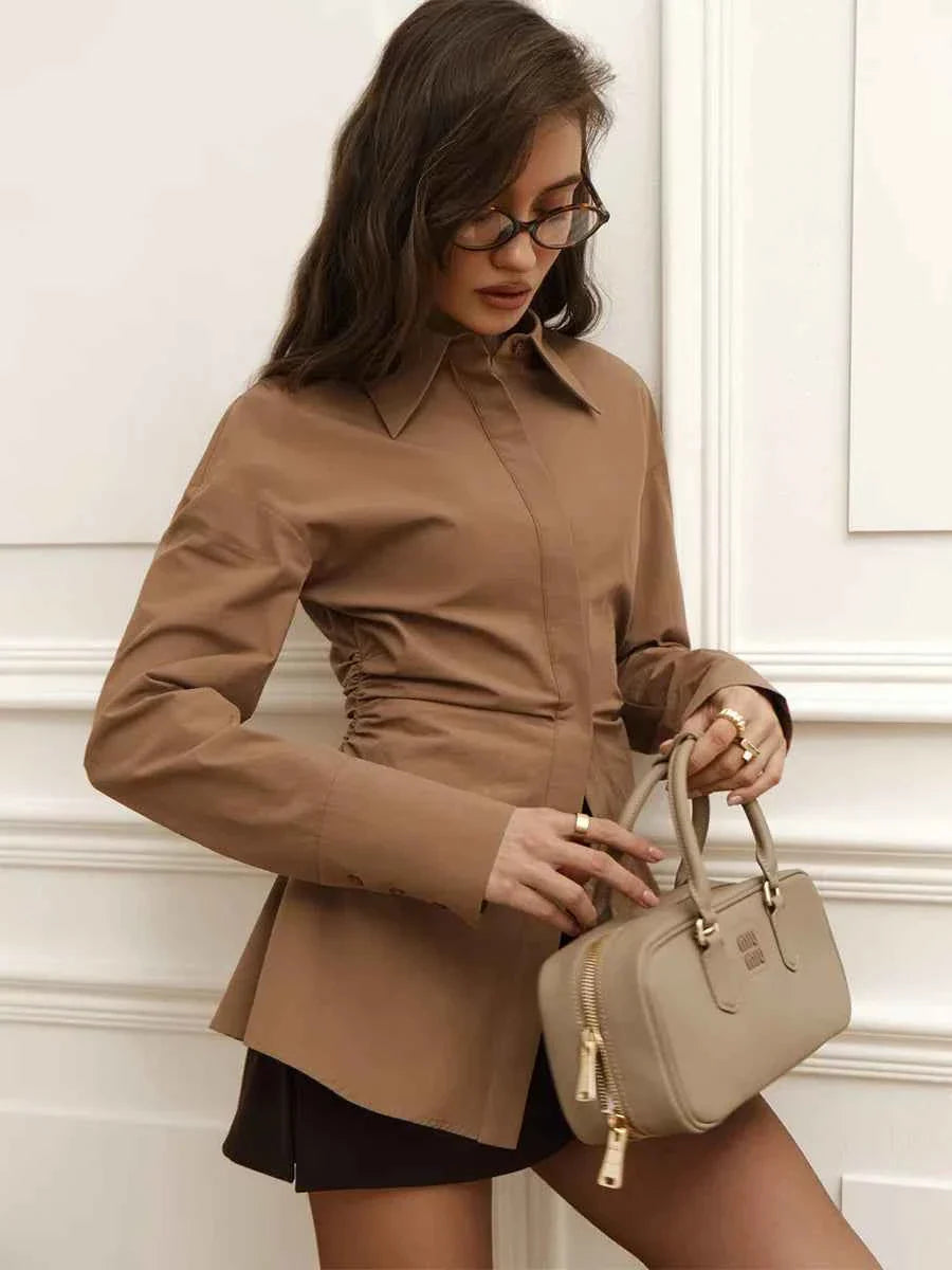 Cotton Slim Fit Shirt Women's