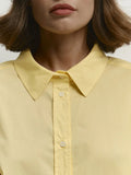 Cotton Solid Color Long Sleeved Shirt