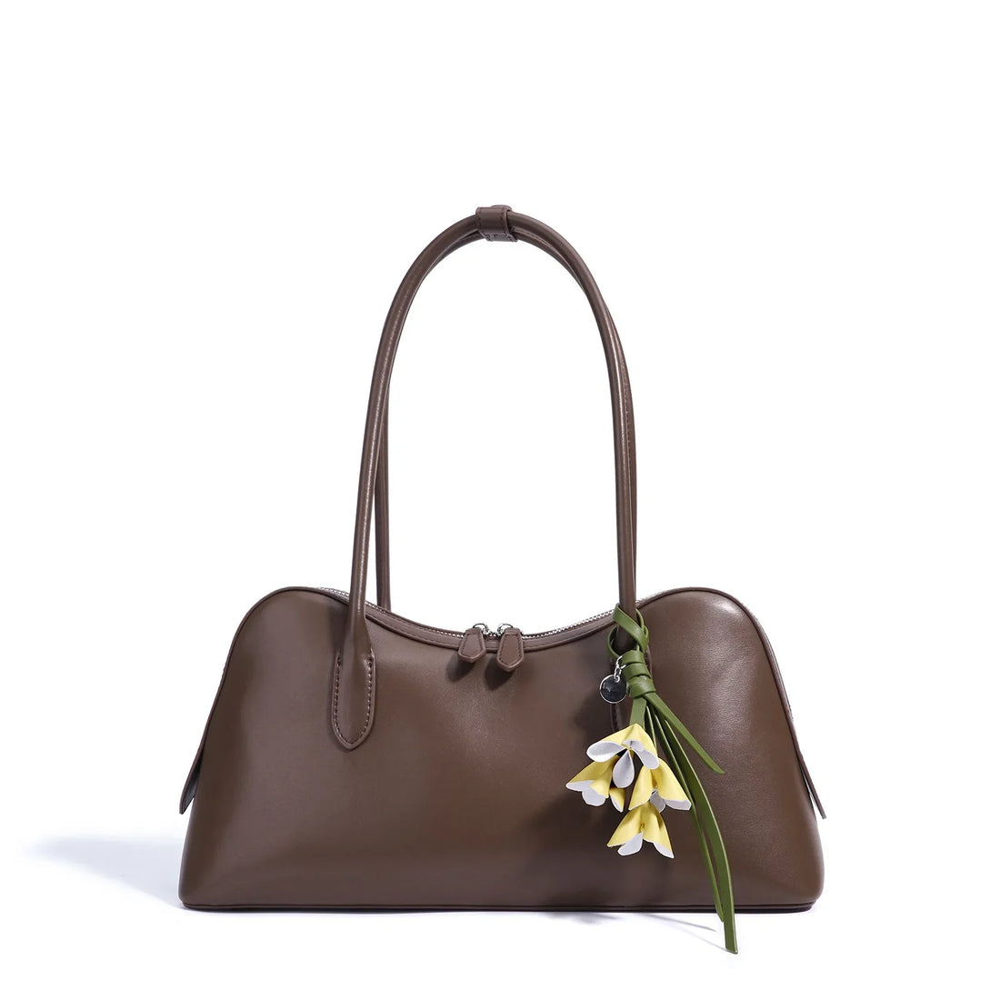 Cowhide Underarm Bag Genuine Leather - Fruit green / 35-11-18cm / CHINA