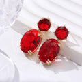 Creative Personality Drop-shaped Alloy Oval Earrings - electronic accessories