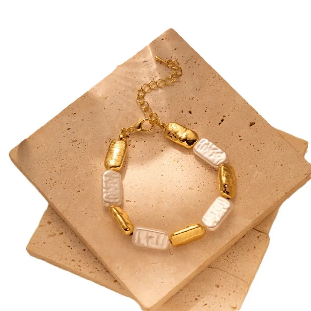 Creative Stitching Metal Necklace Bracelet For Women - electronic accessories