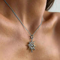 Creative Sun Vortex Necklace Simple Hollow Pendant - electronic accessories