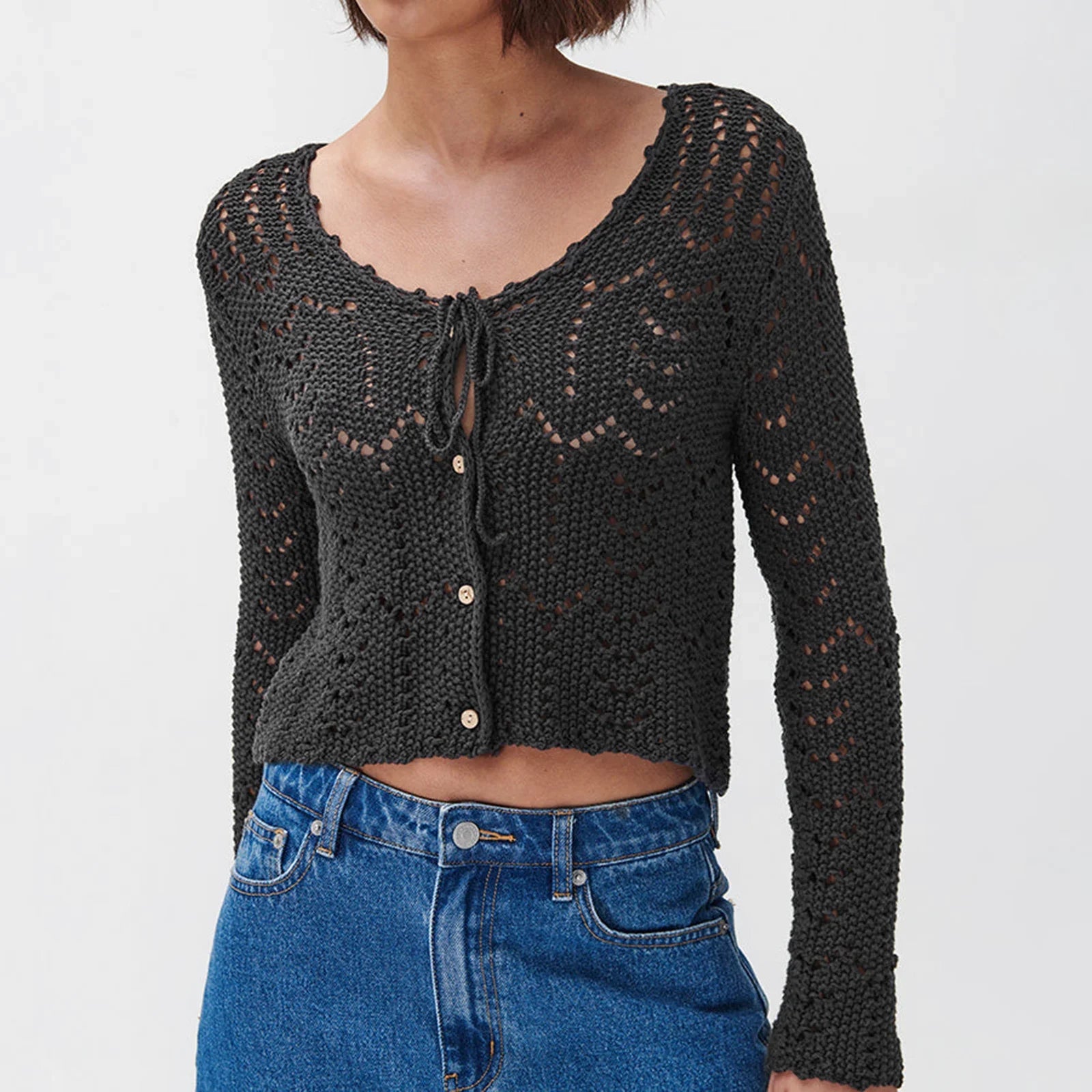 Crochet Tops for Women Knitted Summer Vests - A / S