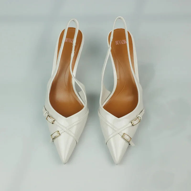 Cross Bukcle Strap Brand Sandal