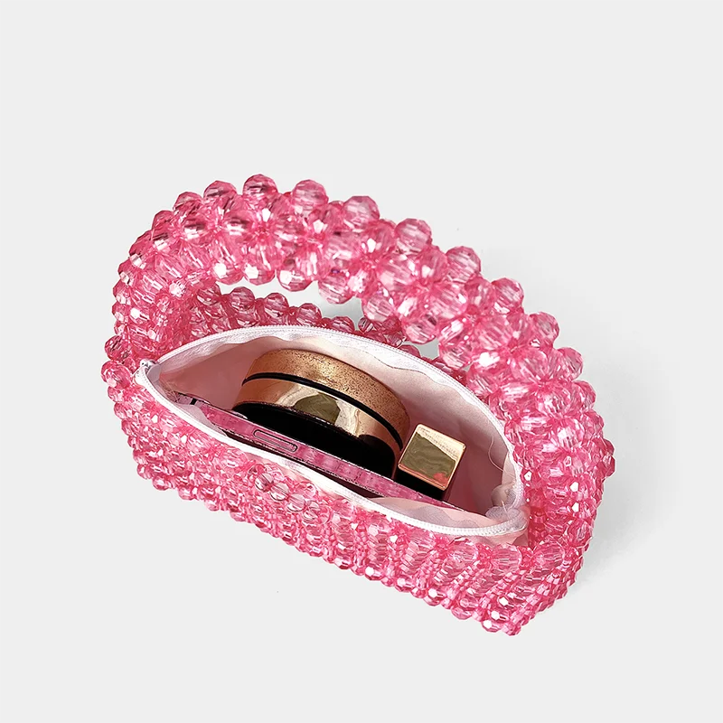 Crystal Bead Bag Hand Woven