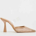 Crystal Mesh Breathable Thin High Heel  Women