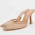 Crystal Mesh Breathable Thin High Heel  Women