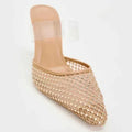 Crystal Mesh Breathable Thin High Heel  Women