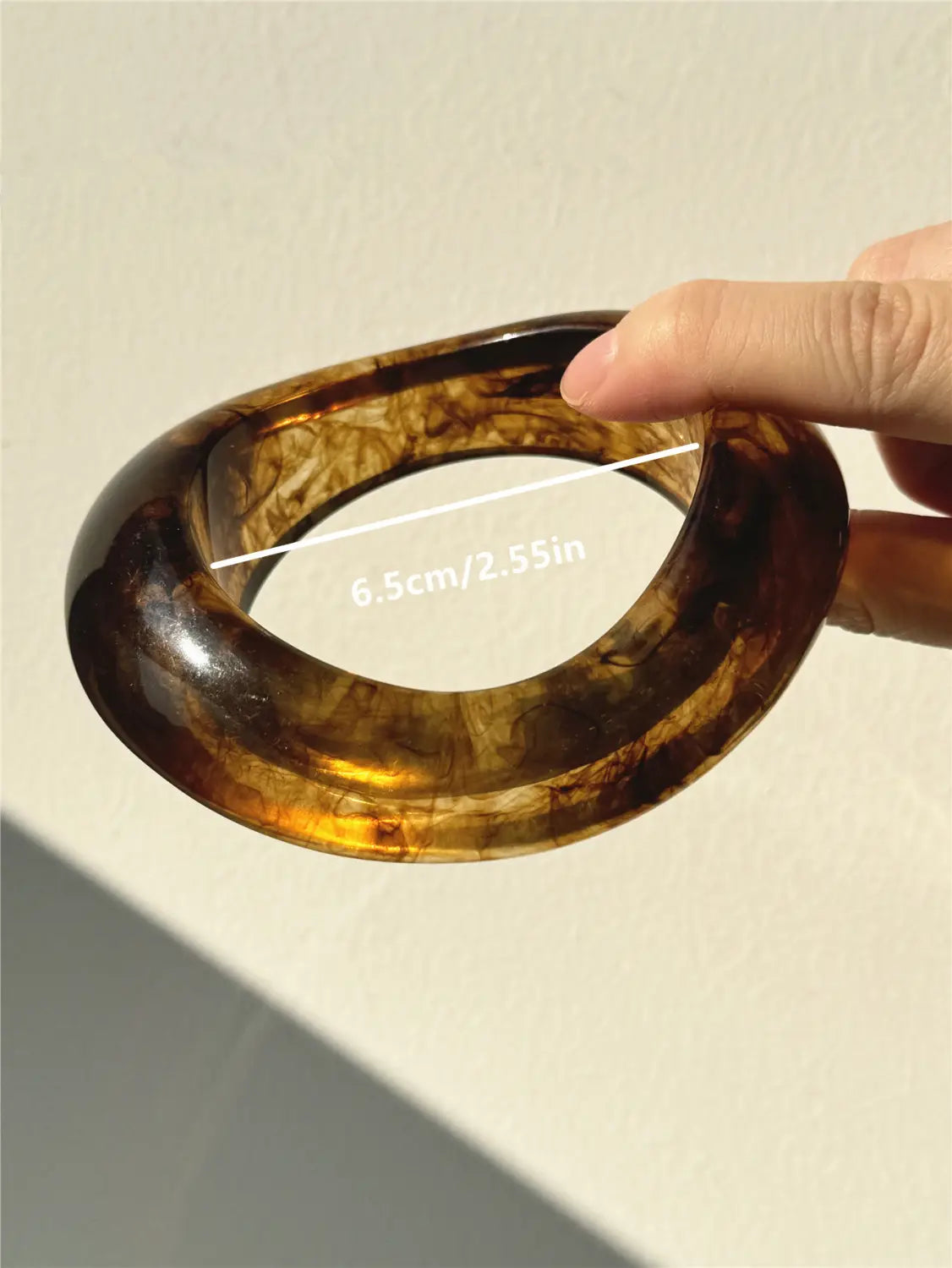 Exaggerated Blooming Irregular Shaped Resin Bracelet