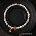 Single-wrap Bracelet Crescent Moon High Density Smooth And White - Norellé