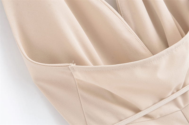 Summer Lace-up Hanging Collar Sleeveless Dress