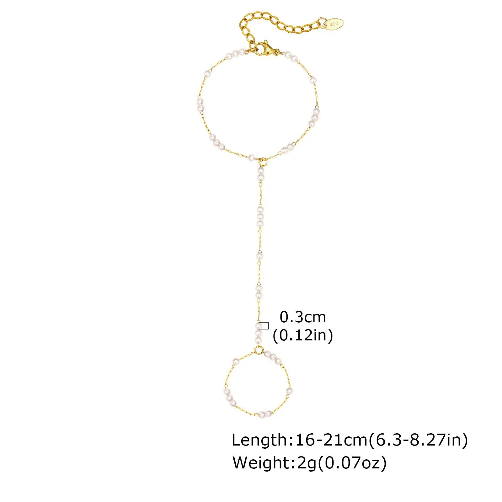 Stainless Steel Hand Support Chain Snake Chain Double Layer Twin - Norellé