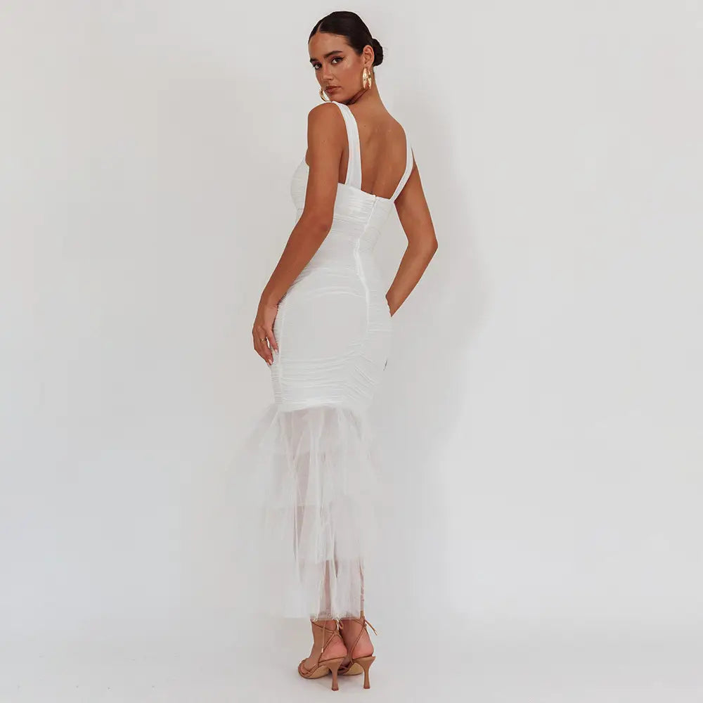 Patchwork Suspender Dress