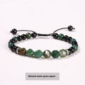 Natural Crystal Diamond Rhombus Bead Woven Bracelet - Norellé
