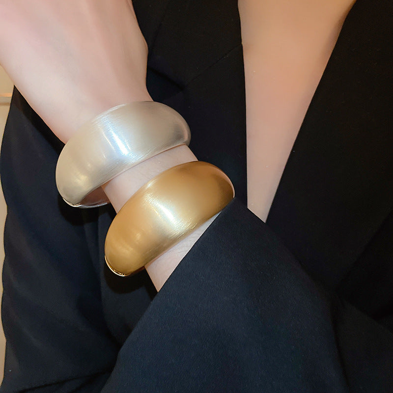 Brushed Adjustable Opening Bracelet Fashion Temperament - Norellé