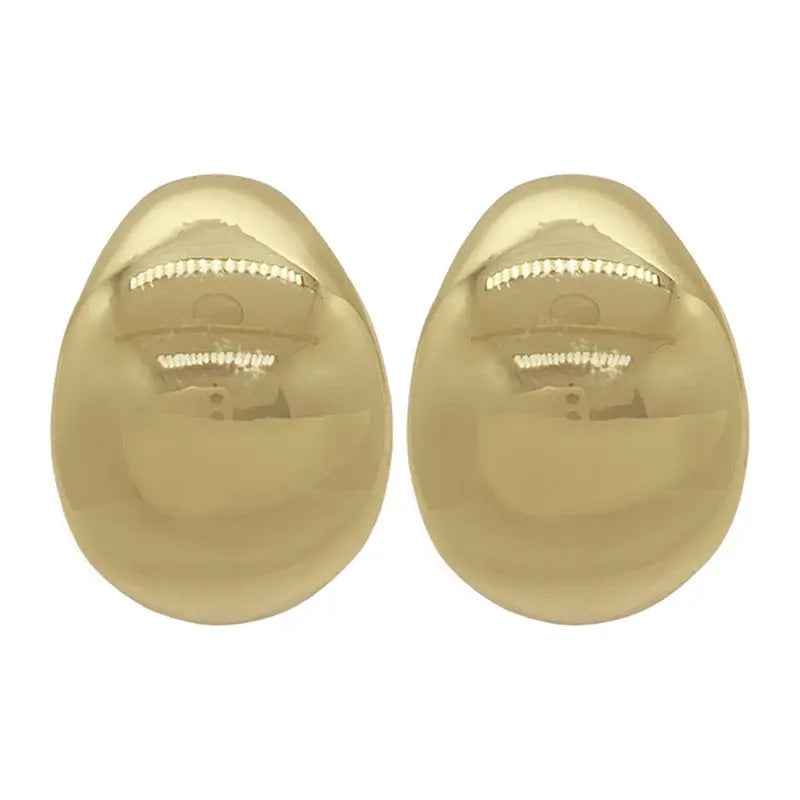 Metal Irregular C- Shaped Earrings Cold Wind Fashionable Temperament - Norellé
