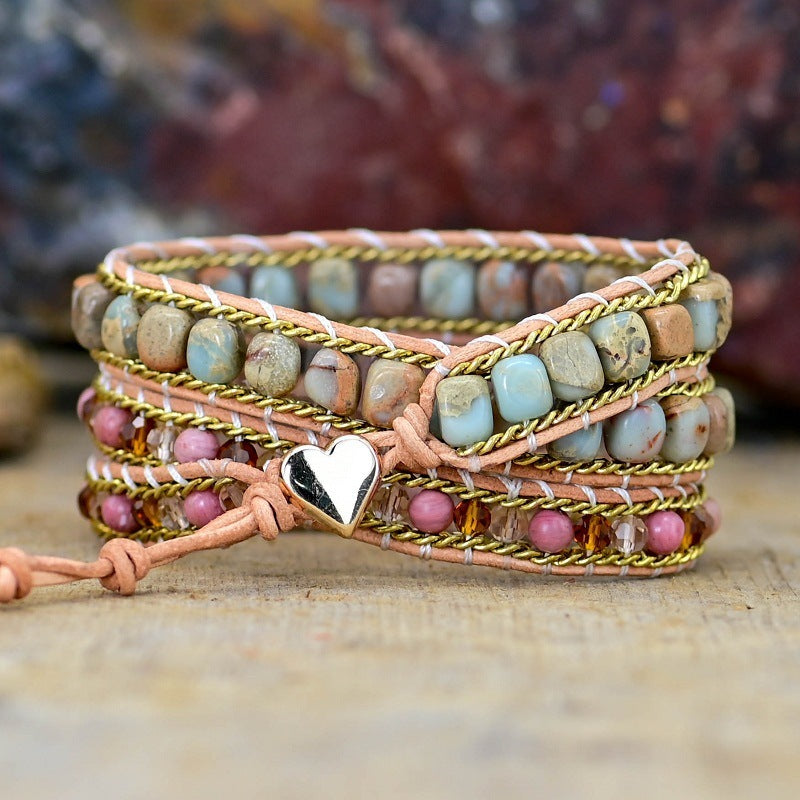 Fashion Irregular Heart Multi-layer Winding Bracelet - Norellé
