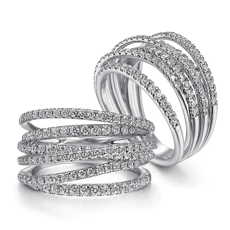 Hip Hop Wind Line Winding Ring - Norellé