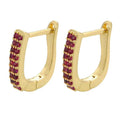 Micro-inlaid Colorful Crystals Ear Clip Horseshoe - Norellé