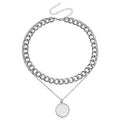 Double Layer White Shell Necklace Fashion Personality Metal - Norellé
