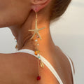 Holiday Beach Starfish Jellyfish Metal Alloy Earrings - Norellé