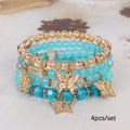 Multi-layer Wooden Bead Beaded Bracelet Elastic Bracelet Alluno