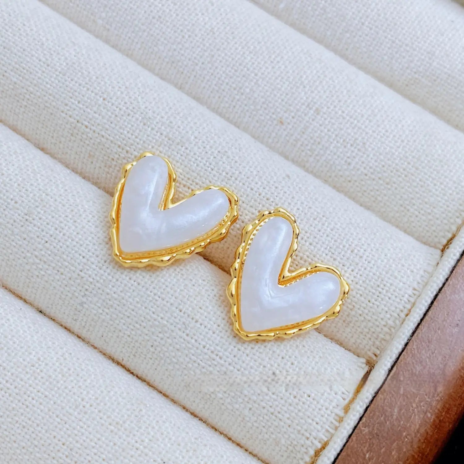Fruit Color Love Heart Stud Earrings