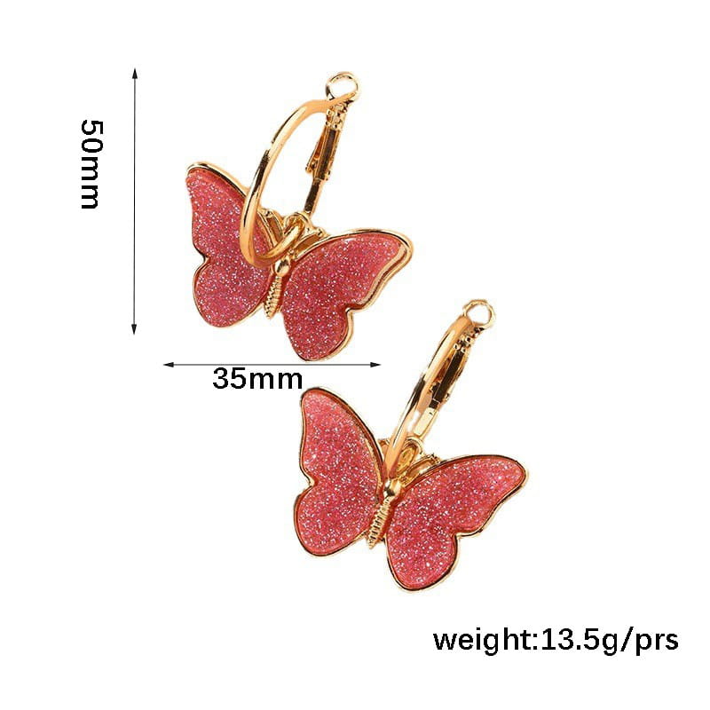 Fashion Simple Women Butterfly Studs