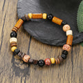 Simple Turquoise Wooden Bead Bracelet - Norellé