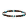 Simple Turquoise Wooden Bead Bracelet - Norellé