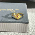 French Rose Zircon Light Luxury High-grade Ring - Norellé