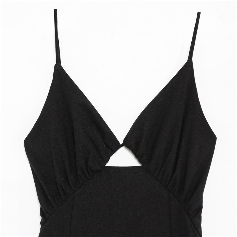 Hollow Decoration Mini Dress - Norellé