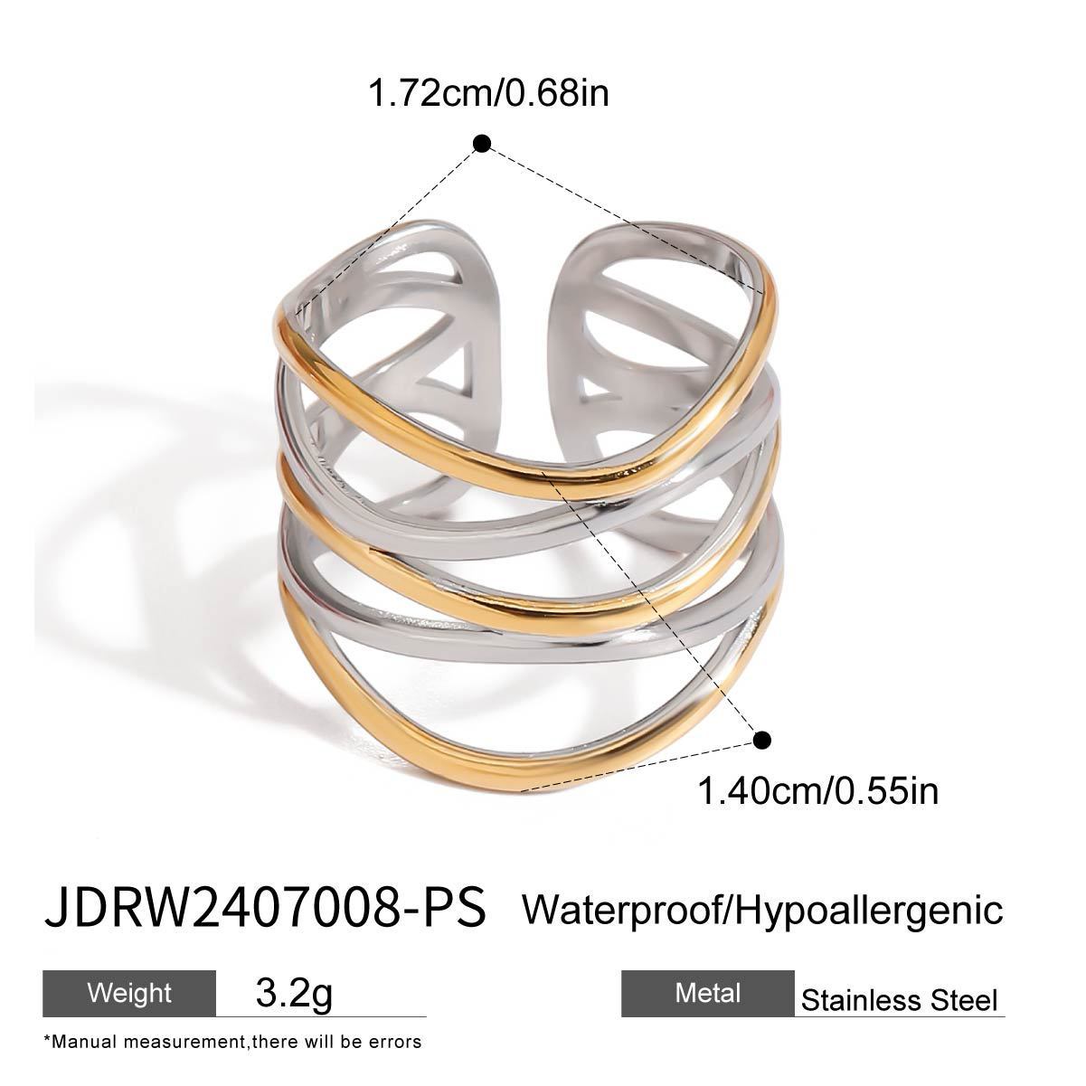 Stainless Steel Ring Titanium Steel No Fading - Norellé