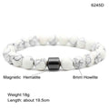 Black Stone Tiger Eye Bead Bracelet - Norellé