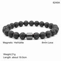 Black Stone Tiger Eye Bead Bracelet - Norellé