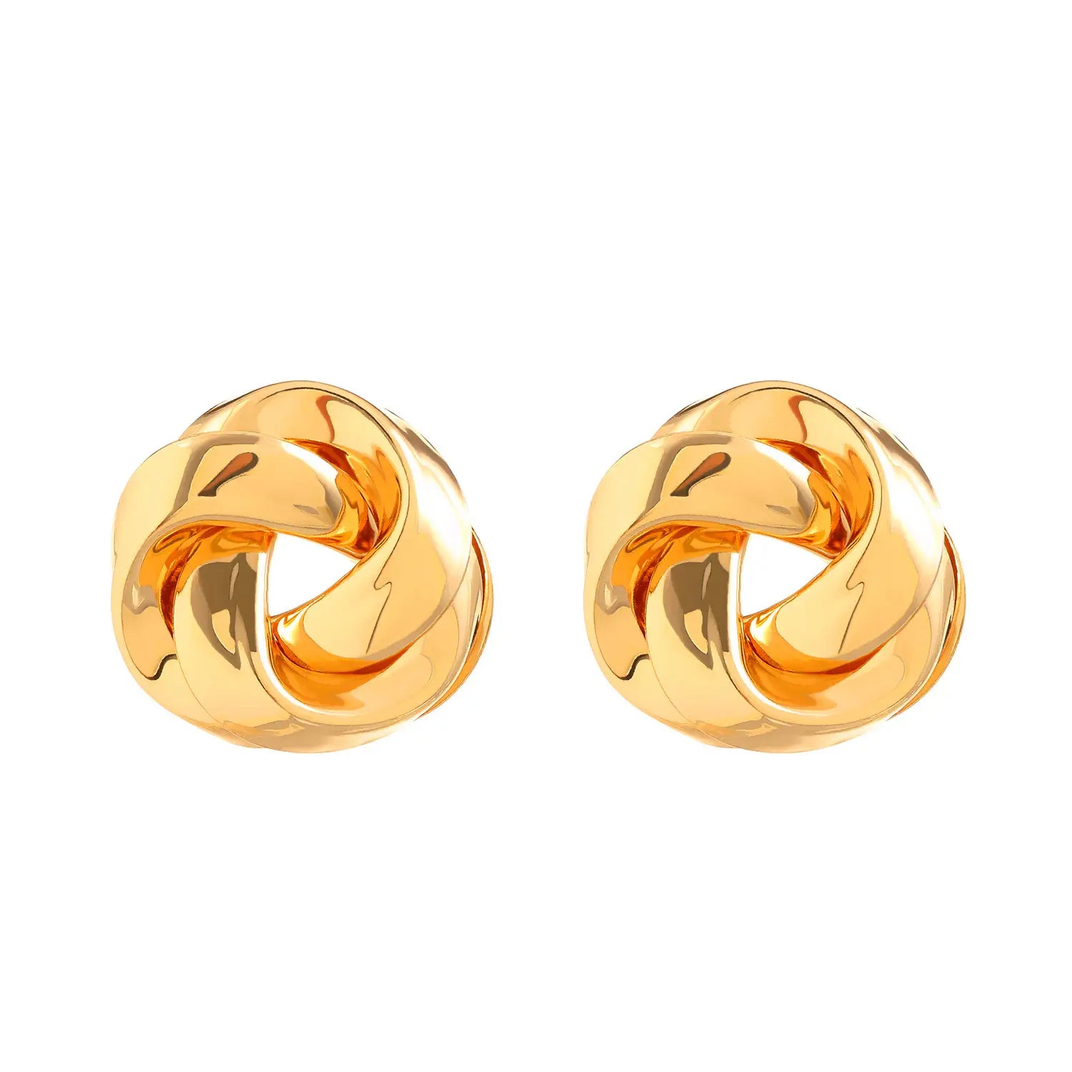 All-match Twisted Alloy Stud Earrings For Women