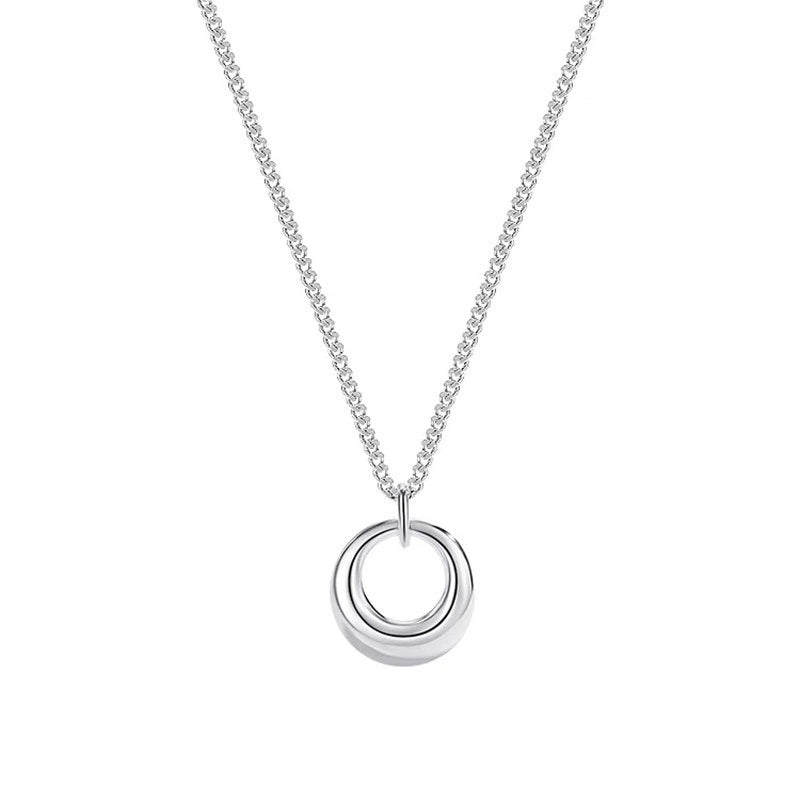Women's Geometric Circle Necklace Simple Clavicle Chain Versatile - Norellé