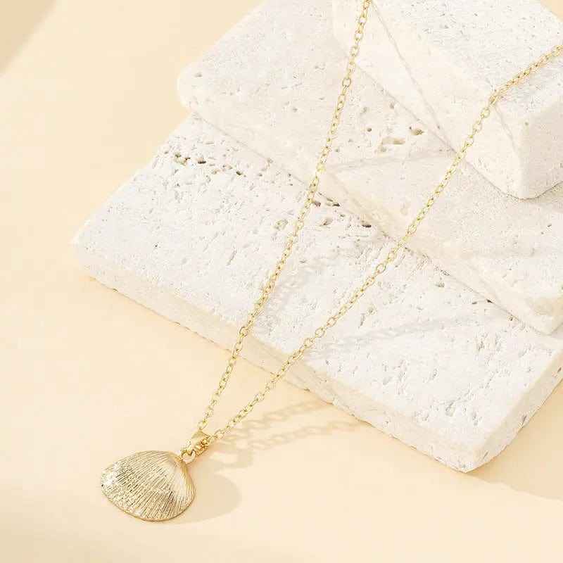 Pearl Shell Starfish Conch Pendant Necklace - Norellé