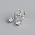 Female S925 Sterling Silver INS Style Rhinestone Earrings - Norellé
