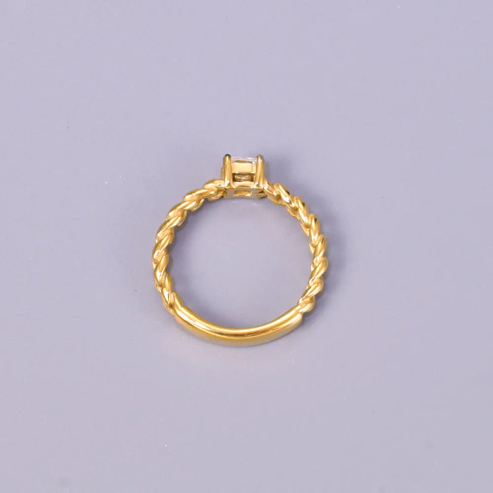 J117 Mixed Batch Chain Style Square Zircon Ring - Norellé