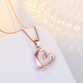 Women's Heart Necklace Hollow Clavicle Chain - Norellé